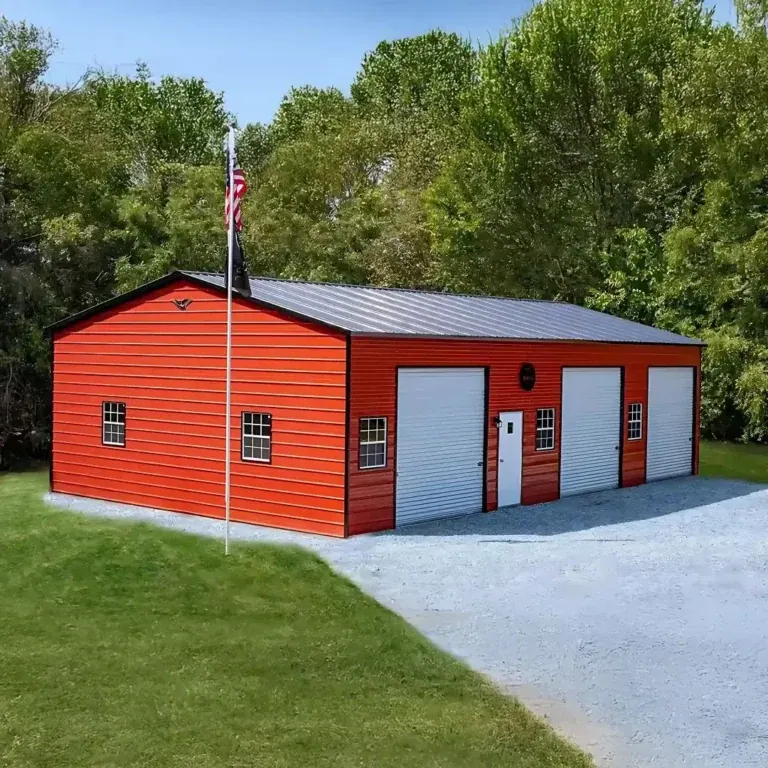 Foreman 3-Bay Storage Garage by Metal America